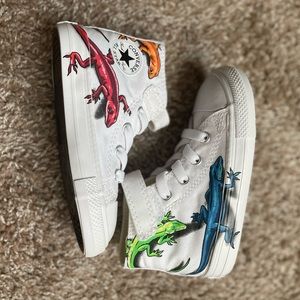 High Top White Converse | Size 8C